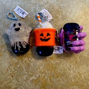 Set of 4 Bath and Body Works Halloween sanitizer holders